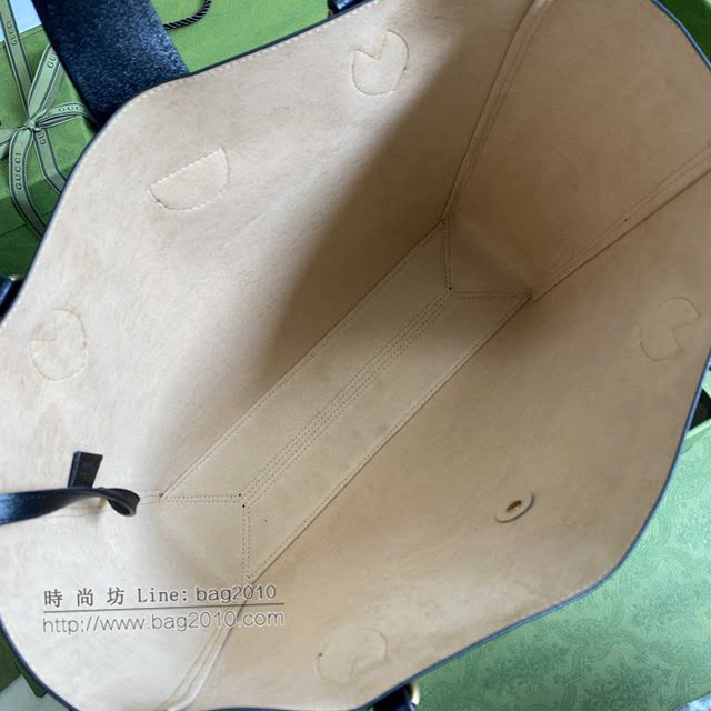 Gucci专柜新款女包, 古驰双G简约头疼的托特包购物袋 649577  gdj1659